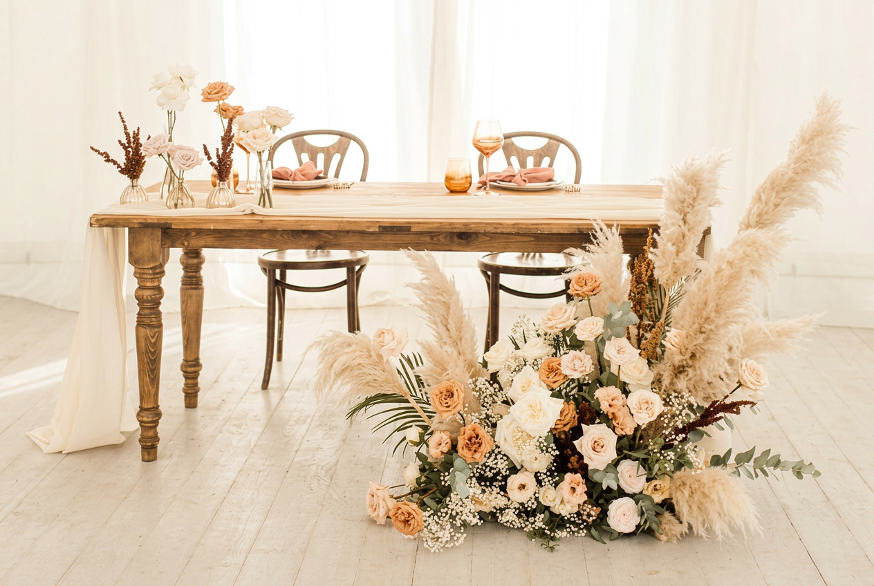 Boho Sweetheart Table