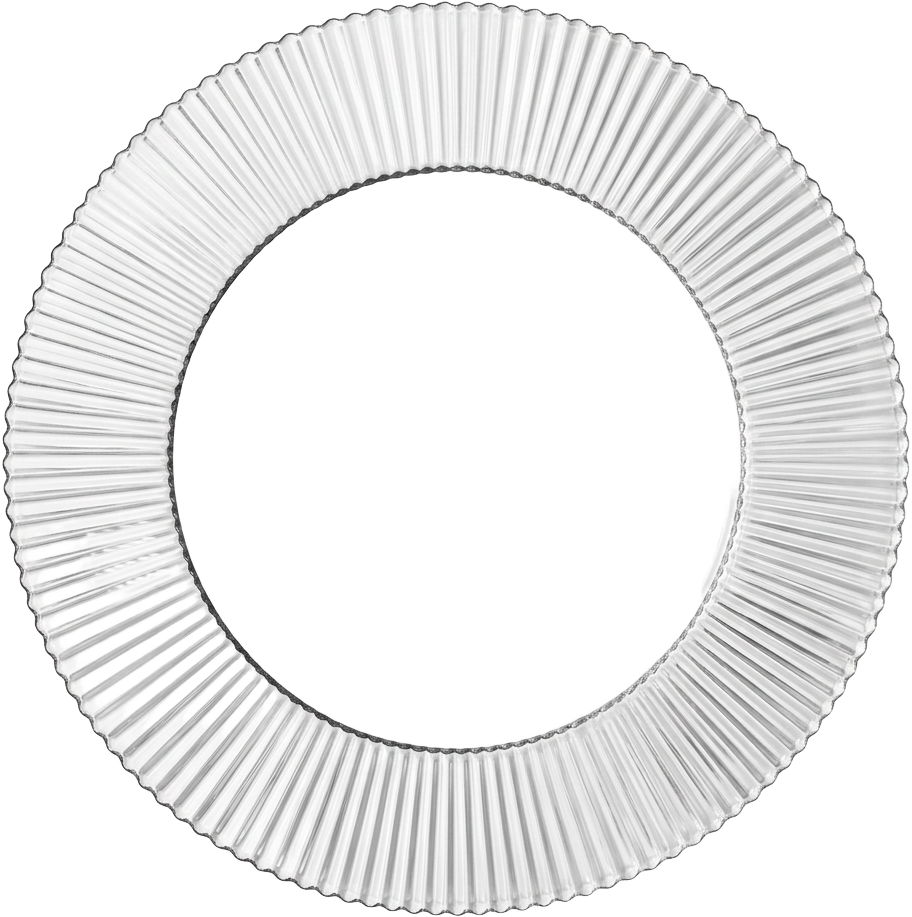 Ribbed Glass Charger