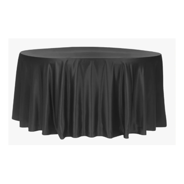 Black Satin Tablecloth