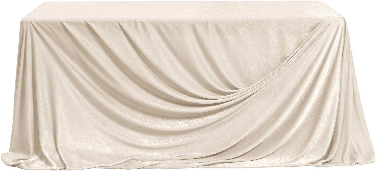 Ivory Satin Tablecloth